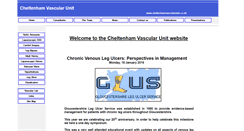 Desktop Screenshot of cheltenhamvascularunit.co.uk