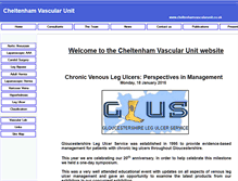Tablet Screenshot of cheltenhamvascularunit.co.uk